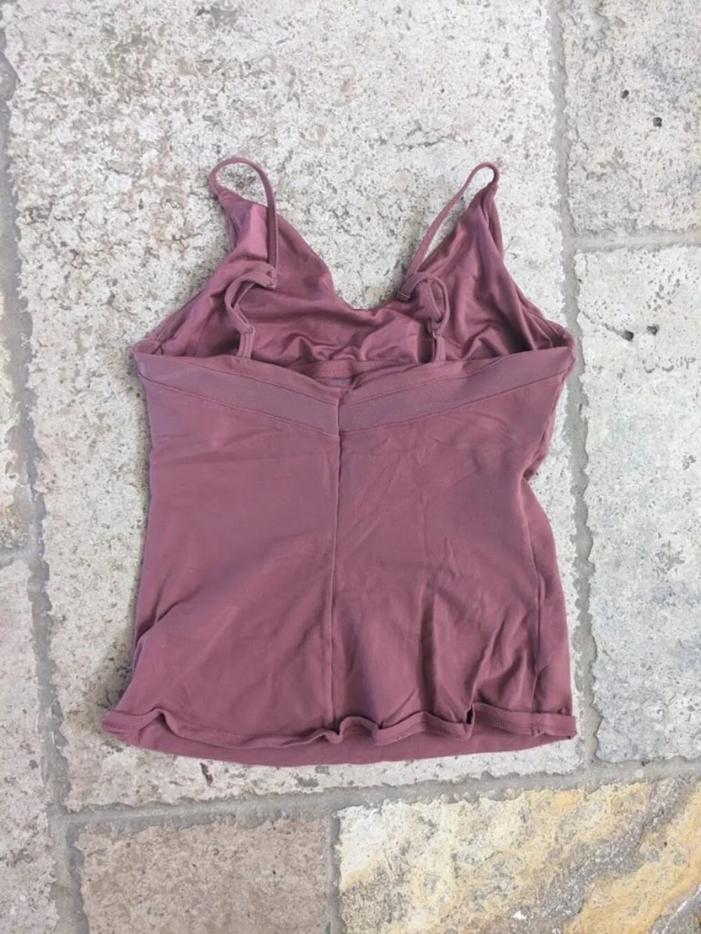 EUC Alo Yoga Ally Fitted Tank Top DUSTY ROSE MAUVE SIZE XS